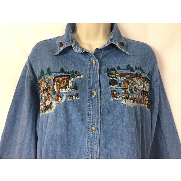 bobbie brooks denim shirts